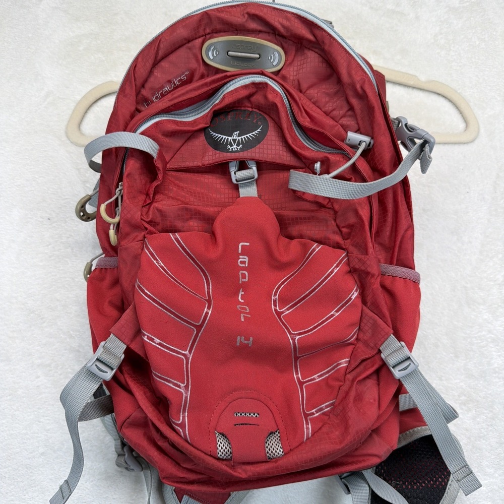 Osprey Raptor 14 Hydration Backpack Red MTB Cycling 14L Mountain Bike Pack